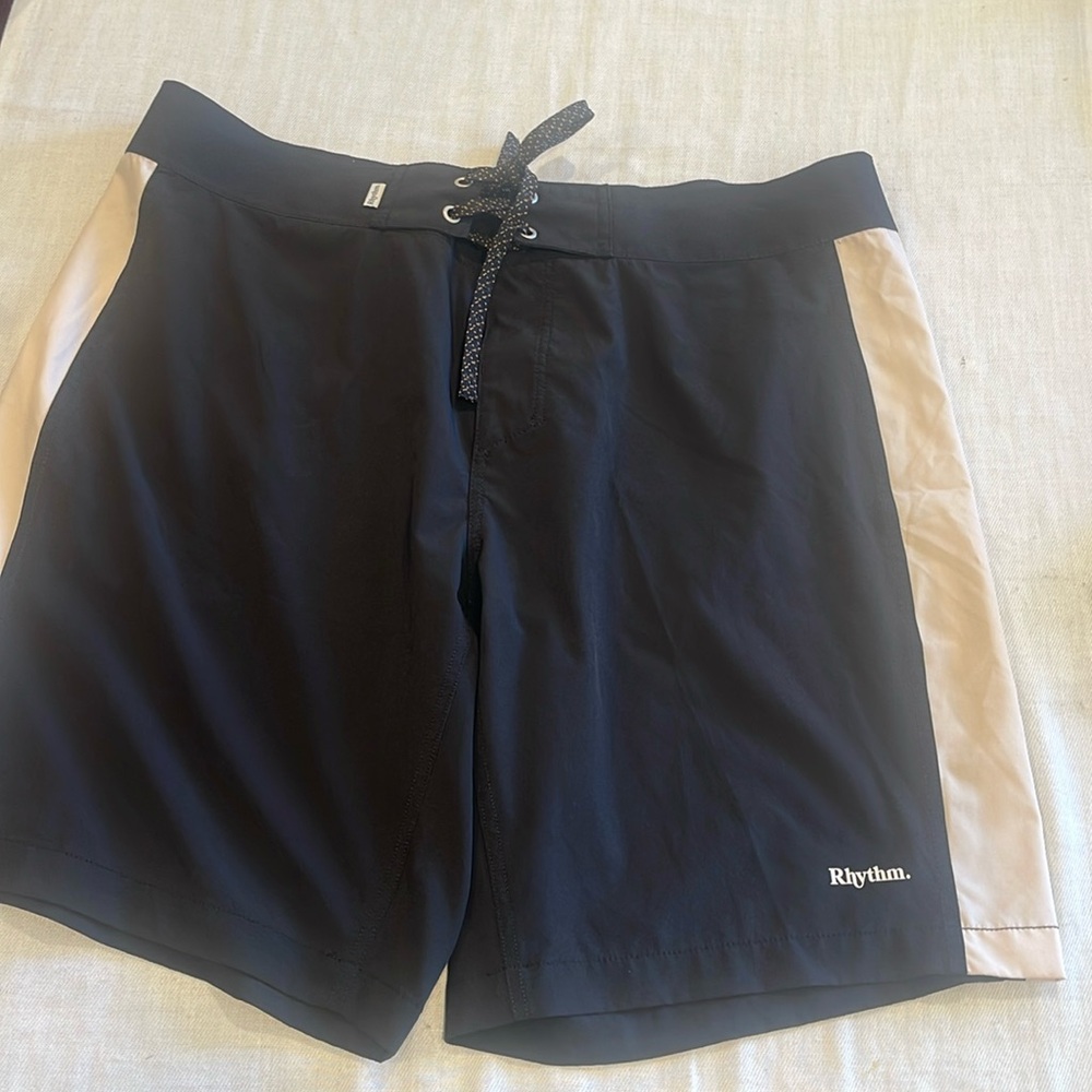 28083 NWOT classic stretch trunk in black BEIGE SZ 34